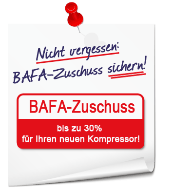BAFA-Förderung Druckluftstationen und Kompressoren